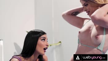 Emily Willis' Squirting Stepsister Bikini Challenge