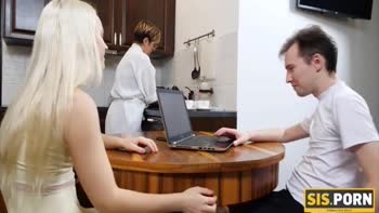 Be's Sizzling Step Fantasy: Blonde Teen (18+)'s Blowjob & Handjob