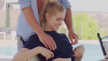 Freya Mayer's Sultry Blonde Ambush: Oil-Slicked Cock and Hardcore Outdoor Thrills