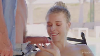 Freya Mayer's Sultry Blonde Ambush: Oil-Slicked Cock and Hardcore Outdoor Thrills