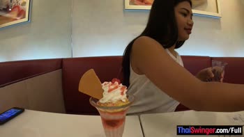 Cream's Thai Teen (18+) Threesome: Ice Cream Treat Leads to Big Cock Surprise