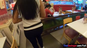 Cream's Thai Teen (18+) Threesome: Ice Cream Treat Leads to Big Cock Surprise