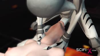 Blonde Beauty Bound for Alien Lust
