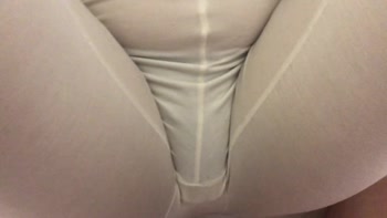 FetishFantazy's Leaky Precum Delight in Tight Camel Toe Yoga Leggings