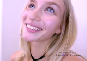 Sultry Blonde Teen (18+) Steals the Show in Casting Couch Audition
