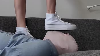 Ava Krass's Dominant Stomp: Crushing Throat & Face