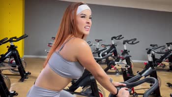Abella Olsen's Colombian Seduction: Public Gym Anal Play