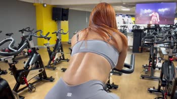Abella Olsen's Colombian Seduction: Public Gym Anal Play
