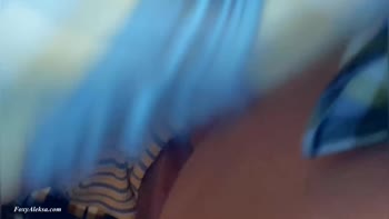 FoxyAleksa's Saucy Subway Surprise: A Stranger's Cum in Her Teenage Thighs