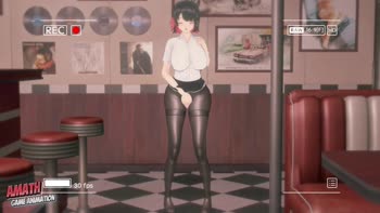AmathGameAnimation - Ellen Joe's Sizzling Solo: Big Tits & Perfect Ass in HD Cartoon