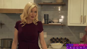 Jessie Saint & Katie Kush Teach Thanksgiving Lessons with Stepbro's Massive Dick