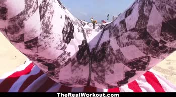 Cali Carter's Sizzling Beach Body Workout Ends in Steamy Sex