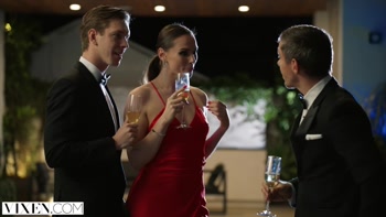 VIXEN Tori Black Takes on Two Cocks In An Award Show After Party