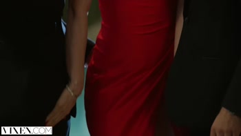VIXEN Tori Black Takes on Two Cocks In An Award Show After Party