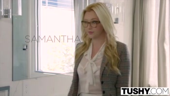 TUSHY - First Anal For Blonde Babe Samantha Rone
