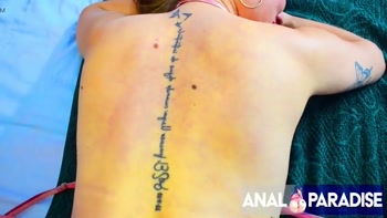 HANNAH MILLER LETS HER STEPSON'S MASSEUR BEST FRIEND FUCK HER IN THE ASS.