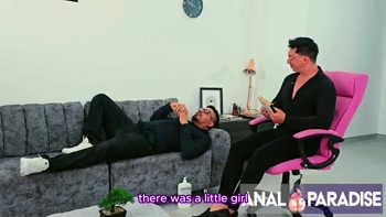 HANNAH MILLER LETS HER STEPSON'S MASSEUR BEST FRIEND FUCK HER IN THE ASS.