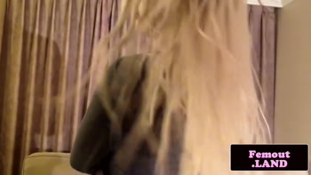 Chubby Femboi Solo Bliss: Tgirl Wanking Her Cock in HD