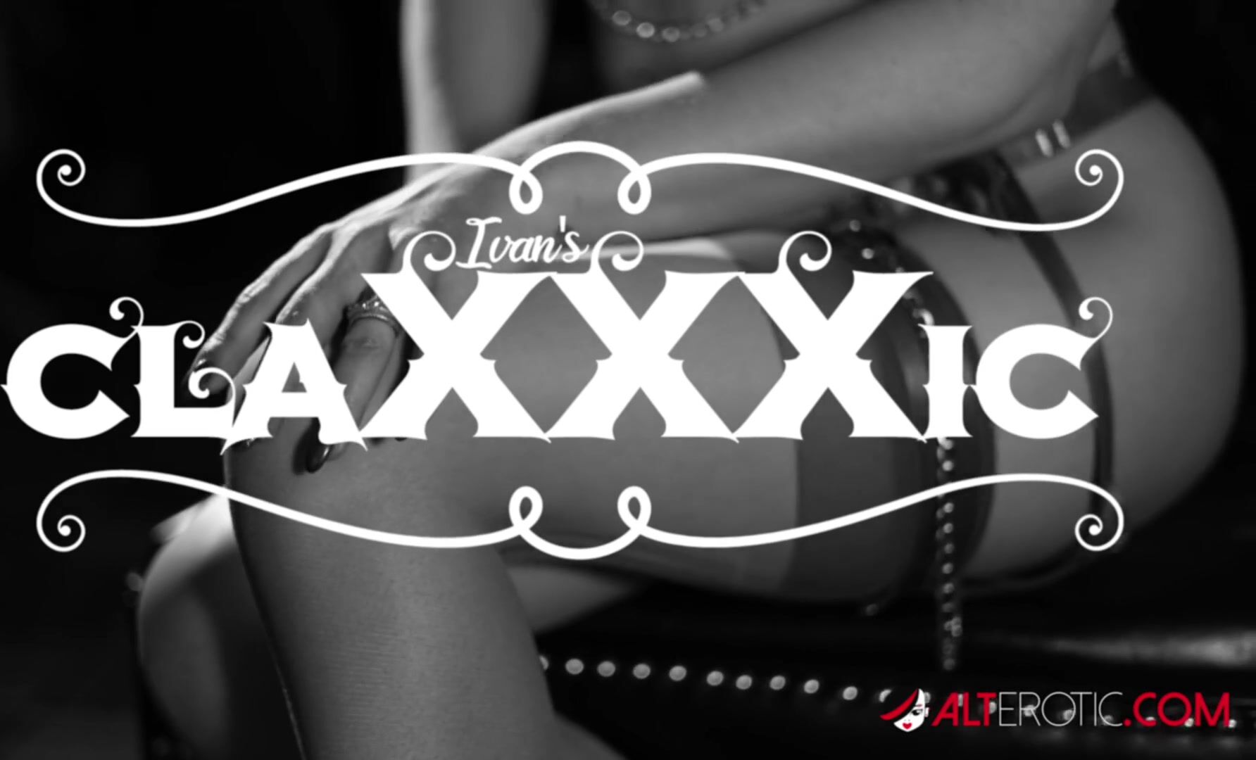 Luna Luxxx Teasing in a Black and White Classic Scene