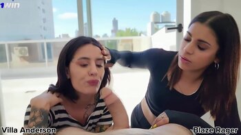 Villa Anderson's Fiery Threesome Frenzy: Big Ass Latina Delights