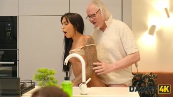 DADDY4K. Cheating in the kitchen... Will we get caught?