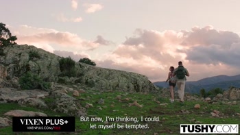 TUSHY Feisty Redhead Audrey Reid Puts Her Man To The Test In Passionate Outdoor Anal Adventure
