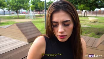 Petite Colombian Cutie Camila Mush Goes Wild in University Park