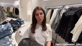 Cute Mark and Wonder Carla - Mark's Fitting Room Flirtation with Carla: Hot Public Cheating