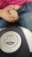 The Country Girl's Wild Public Ride: Solo Masturbation on Two Wheels