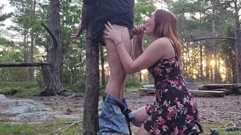 Jessica Seger Ties Up Her Forest Lover for a Wild Ride