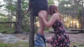 Jessica Seger Ties Up Her Forest Lover for a Wild Ride