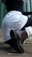 PBGCovered's Leather Boot Obsession: Saggy Tits Exposed in Public