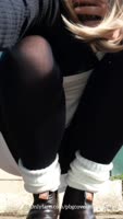 PBGCovered's Leather Boot Obsession: Saggy Tits Exposed in Public