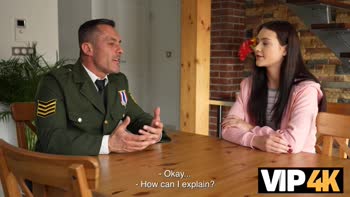 Renato's Lucky Shot: Soldier Seduces Petite Beauty