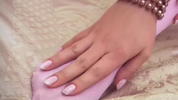 Stunning Blonde Teen (18+) in Pink Stockings Craves Intense Fucking