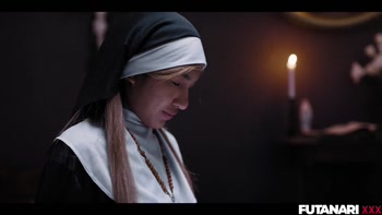 Futanari Nun's Big Cock Surprise: Chloe Temple & Clara Trinity