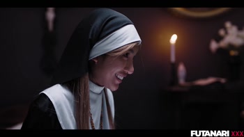 Futanari Nun's Big Cock Surprise: Chloe Temple & Clara Trinity