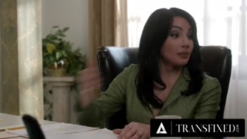 TRANSFIXED - Lulu Chu Sneaks Class Fuck With Principal Trans Then Takes Cum On Pussy