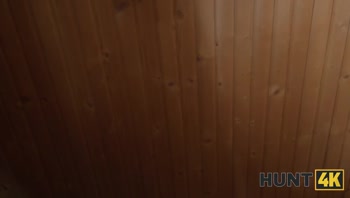 HUNT4K. The ginger took the money in the sauna