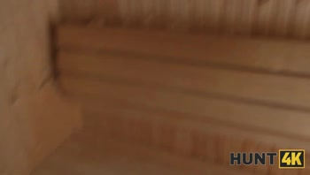 HUNT4K. The ginger took the money in the sauna