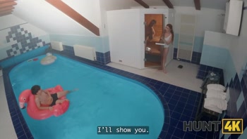HUNT4K. The ginger took the money in the sauna