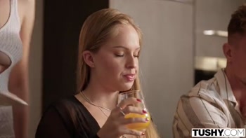 TUSHY Naughty Baddie Britney Dutch Gets DPed By Two Thick Cocks