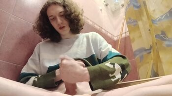 Cute Goth Tgirl Stesha Enotikova's Solo Shower Delight