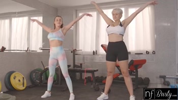 Blonde Bombshell Angel Wicky Teaches Brunette Beauty Josephine Jackson to Orgasm