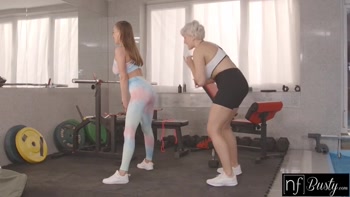 Blonde Bombshell Angel Wicky Teaches Brunette Beauty Josephine Jackson to Orgasm