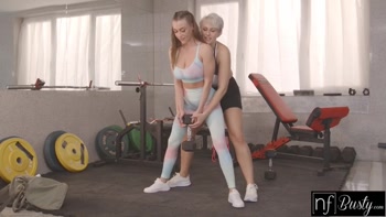 Blonde Bombshell Angel Wicky Teaches Brunette Beauty Josephine Jackson to Orgasm