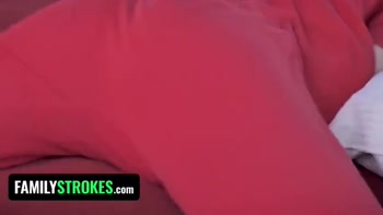 FamilyStrokes - Tiny Blonde Babe Kenna James Bonds With Her Perv Stepmom and Stepdad On Christmas