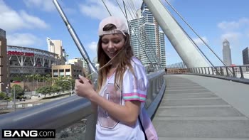 Tomboy teen (18+) Alex Blake POV fuck in a car