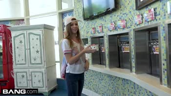 Tomboy teen (18+) Alex Blake POV fuck in a car