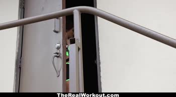 Julie Kay's Sultry Spandex Workout Ends in Steamy Black Threesome